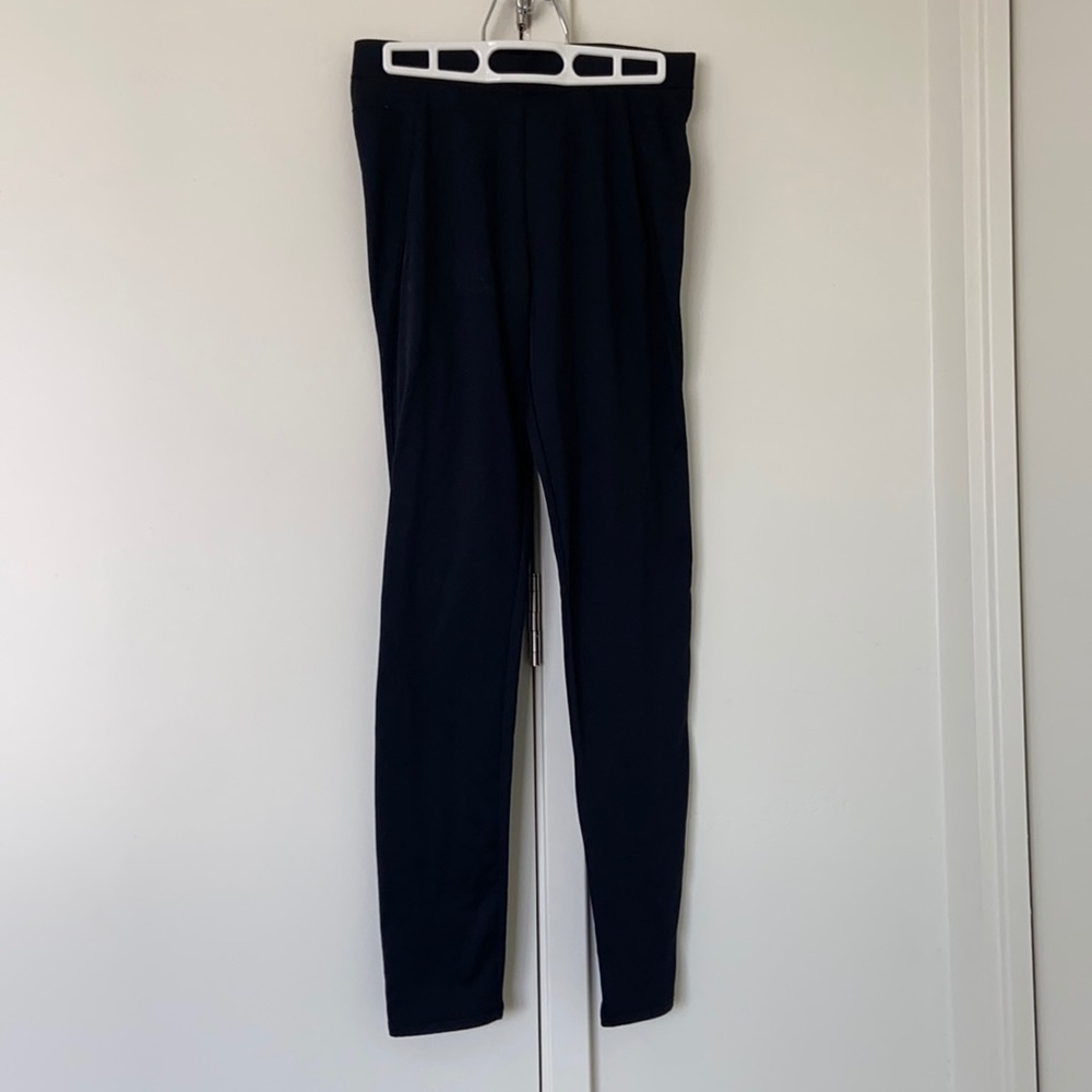 Black fleece line leggings